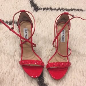 Red Steven madden heels